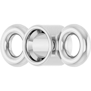 Platinum 1.5 mm Round Bezel-Set Link