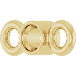 18K Yellow Gold 1.5 mm Round Bezel-Set Link