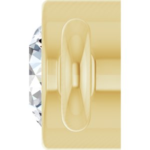 14K Yellow Gold .04 CT Lab-Grown Diamond Bezel-Set Link