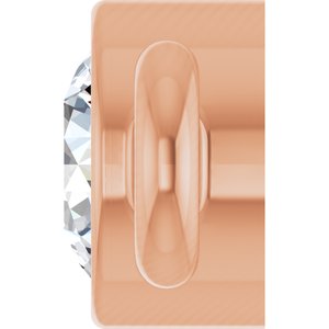 14K Rose Gold .05 CT Natural Diamond Link
