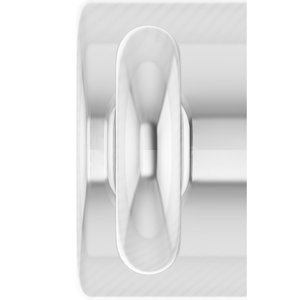 Platinum 2 mm Round Bezel-Set Link