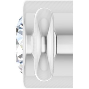 Platinum .03 CT Natural Diamond Bezel-Set Link