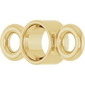14K Yellow Gold 2 mm Round Bezel-Set Link