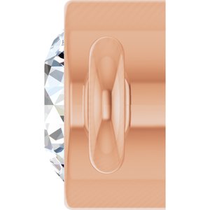 14K Rose Gold .07 CT Natural Diamond Link