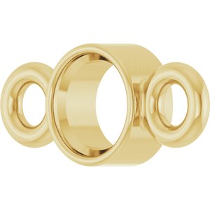 18K Yellow Gold 2.5 mm Round Bezel-Set Link