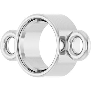 Platinum 3.5 mm Round Bezel-Set Link