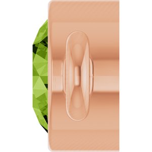 14K Rose Gold Natural Peridot Link