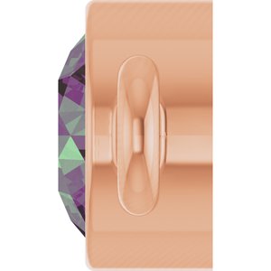 14K Rose Gold Natural Alexandrite Link