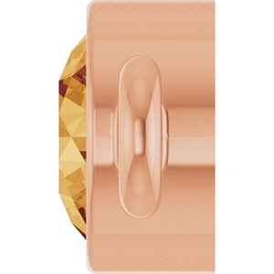14K Rose Gold Natural Citrine Link