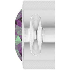 14K White Gold Natural Alexandrite Link