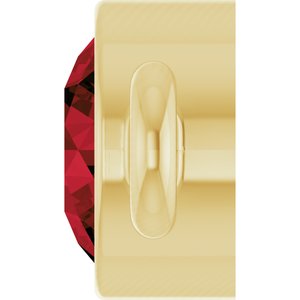 14K Yellow Gold Natural Mozambique Garnet Link