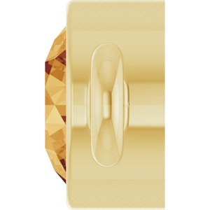14K Yellow Gold Natural Citrine Link