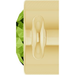 14K Yellow Gold Natural Peridot Link