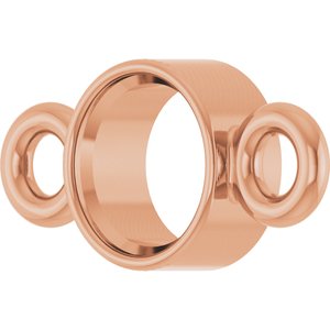 14K Rose Gold 3.5 mm Round Bezel-Set Link