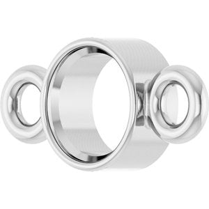 Sterling Silver 3 mm Round Bezel-Set Link