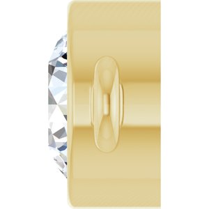14K Yellow Gold 1/5 CT Natural Diamond Link