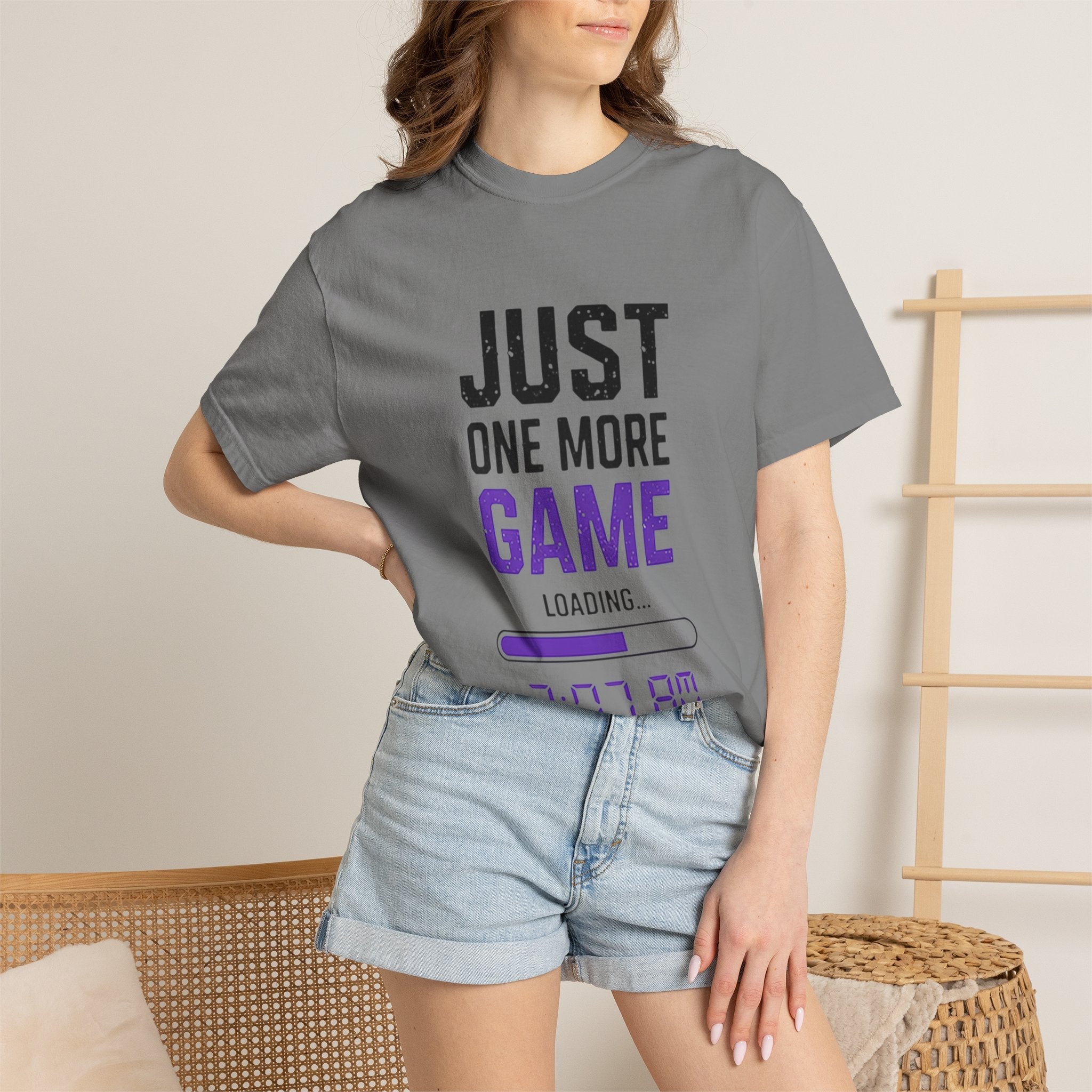 Gamer T-Shirt - "Just One More Game" Late Night Gaming Tee