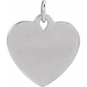Engravable Floral Heart Necklace or Pendant