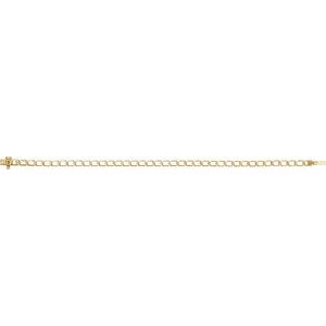 14K Yellow Gold 3.5x2.4 mm Emerald Line 7" Bracelet Mounting – image 3