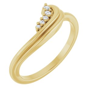 14K Yellow Gold .05 CTW Natural Diamond Ring