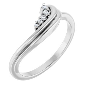 Platinum .05 CTW Natural Diamond Ring