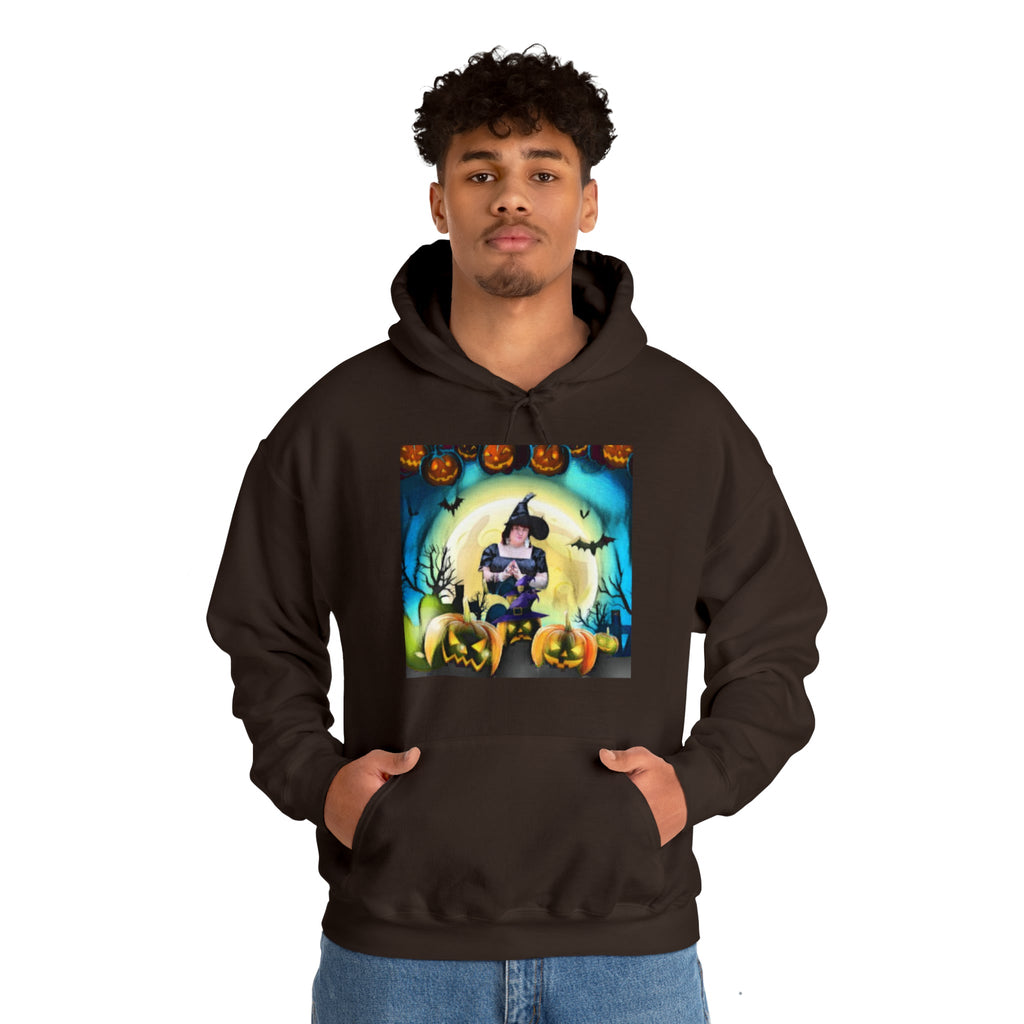 Scary Witch Unisex Heavy Blend™ Hooded Sweatshirt up to 5XL