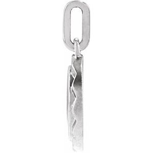 Sterling Silver Engravable Sunburst Charm/Pendant – image 2
