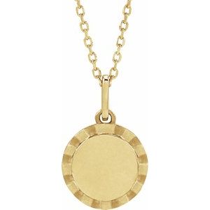 Engravable Sunburst Necklace or Charm/Pendant