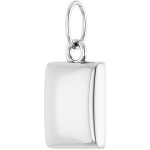 Engravable Puffed Dog Tag Necklace or Pendant