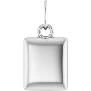 Engravable Puffed Dog Tag Necklace or Pendant