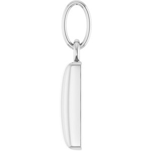 Engravable Puffed Dog Tag Necklace or Pendant
