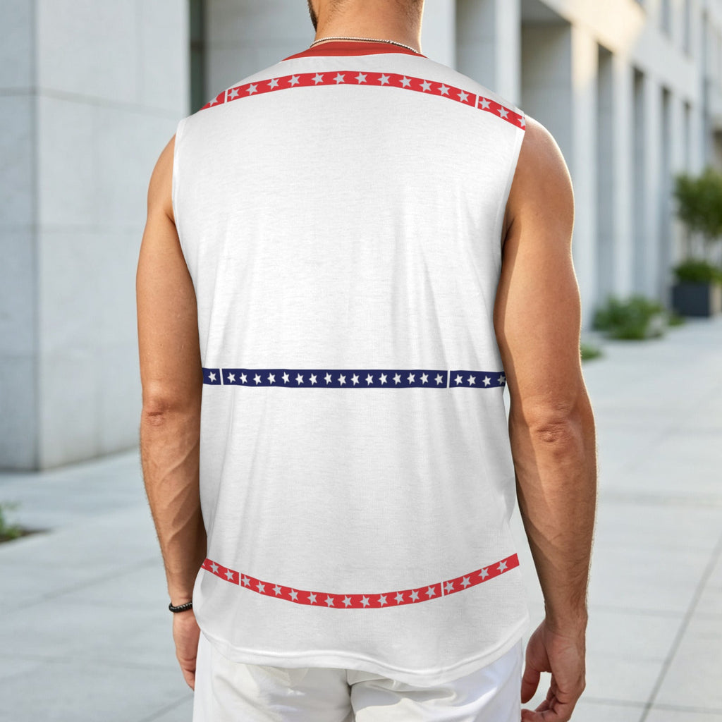 US Flag Pickup Truck Sleeveless Shirt