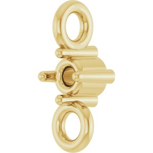 18K Yellow Gold 1.5 mm Round 4-Prong Link