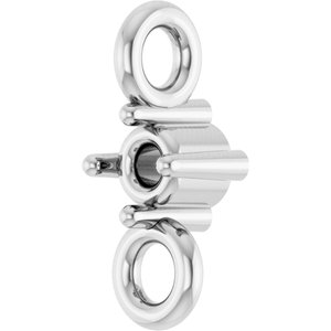 Platinum 1.5 mm Round 4-Prong Link