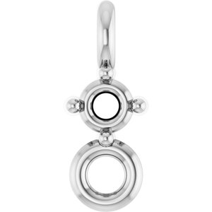 Platinum 1.5 mm Round 4-Prong Link