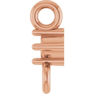 14K Rose Gold 1.5 mm Round 4-Prong Link