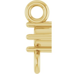 14K Yellow Gold 1.7 mm Round 4-Prong Link