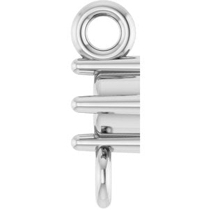 Sterling Silver 2 mm Round 4-Prong Link