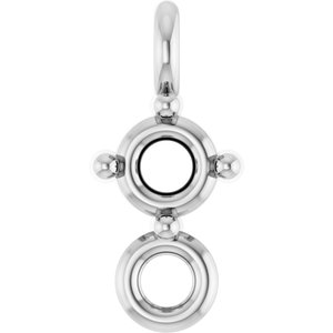 Sterling Silver 2 mm Round 4-Prong Link
