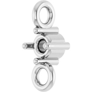 Platinum 1.7 mm Round 4-Prong Link