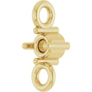 18K Yellow Gold 1.7 mm Round 4-Prong Link