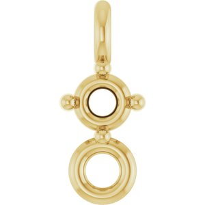 14K Yellow Gold 1.7 mm Round 4-Prong Link