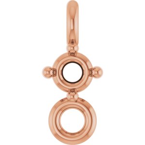 14K Rose Gold 1.7 mm Round 4-Prong Link