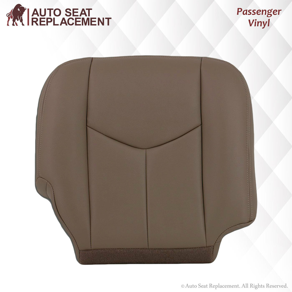 2003-2007 Chevy Silverado/Avalanche Seat Cover in Tan: Choose Leather or Vinyl