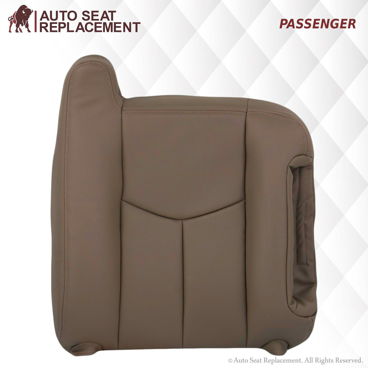 2003-2007 Chevy Silverado/Avalanche Seat Cover in Tan: Choose Leather or Vinyl