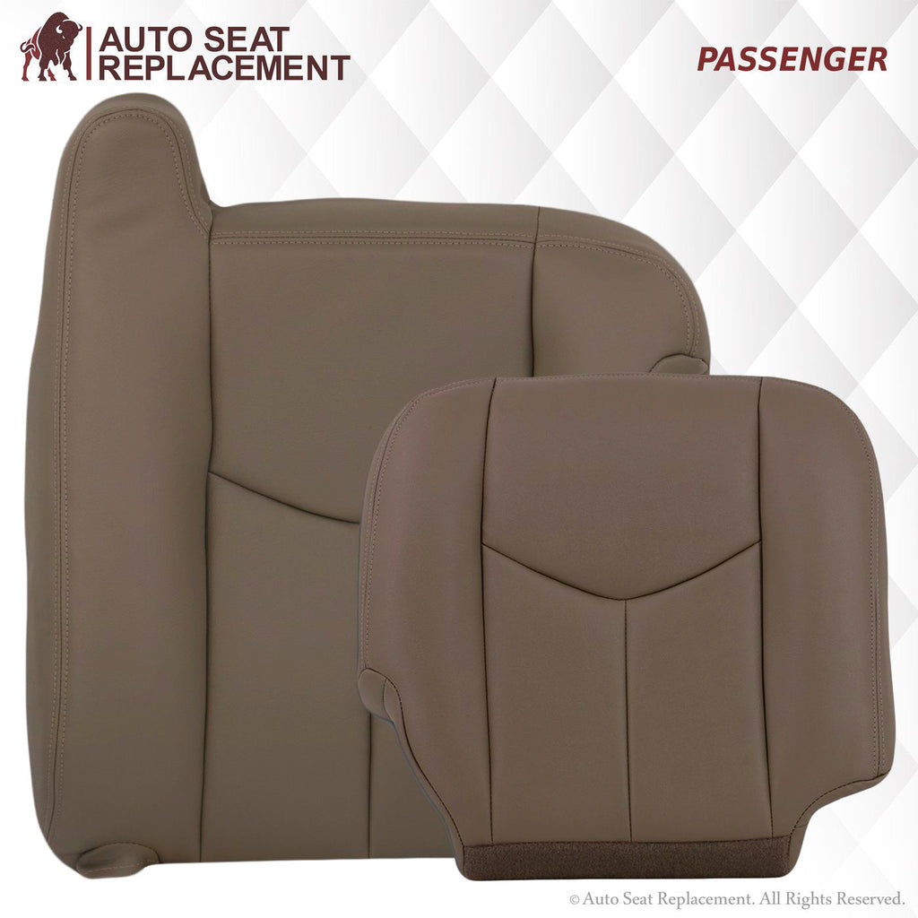 2003-2007 Chevy Silverado/Avalanche Seat Cover in Tan: Choose Leather or Vinyl