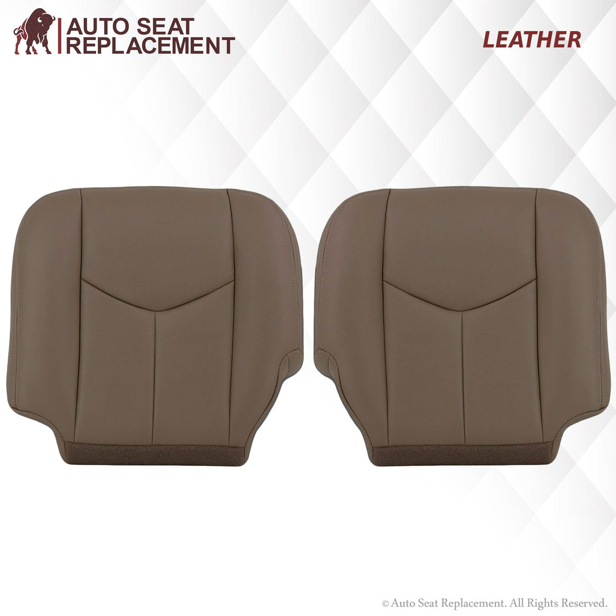 2003-2007 Chevy Silverado/Avalanche Seat Cover in Tan: Choose Leather or Vinyl