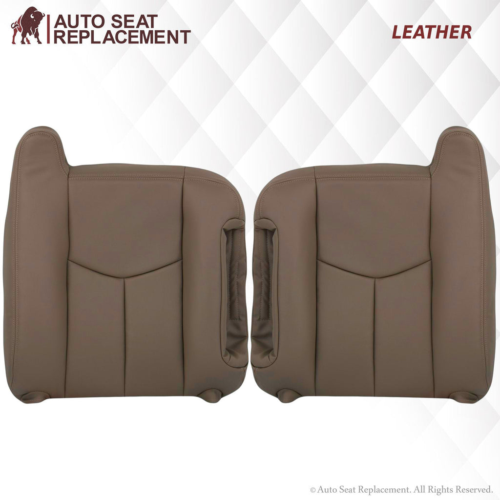 2003-2007 Chevy Silverado/Avalanche Seat Cover in Tan: Choose Leather or Vinyl