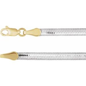 3.2 mm Reversible Diamond-Cut Snake Chain
