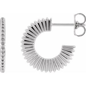 Starburst Hoop Earrings